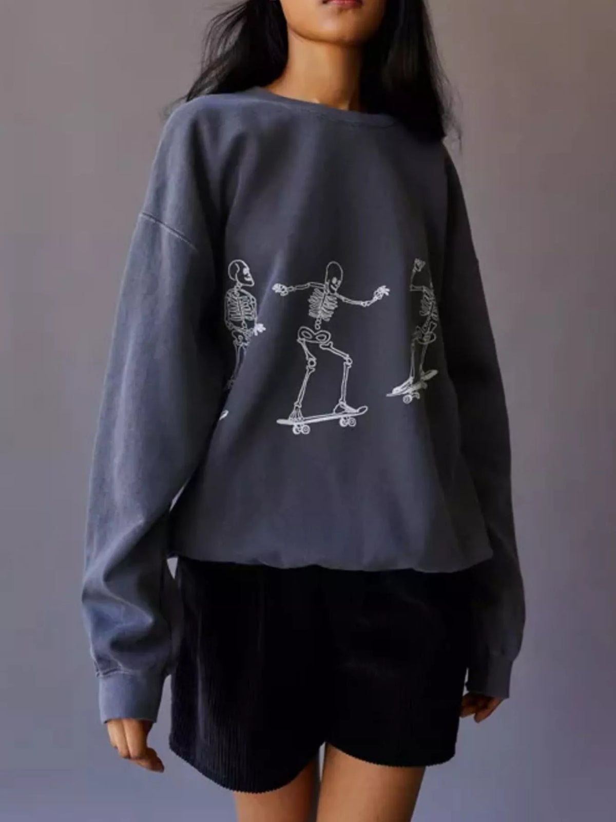 After Dark Skeleton Graphic Sweatshirt