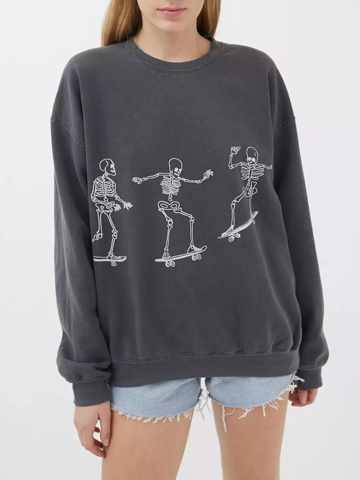 After Dark Skeleton Graphic Sweatshirt