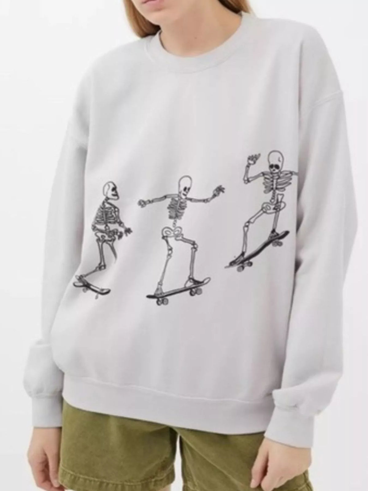 After Dark Skeleton Graphic Sweatshirt