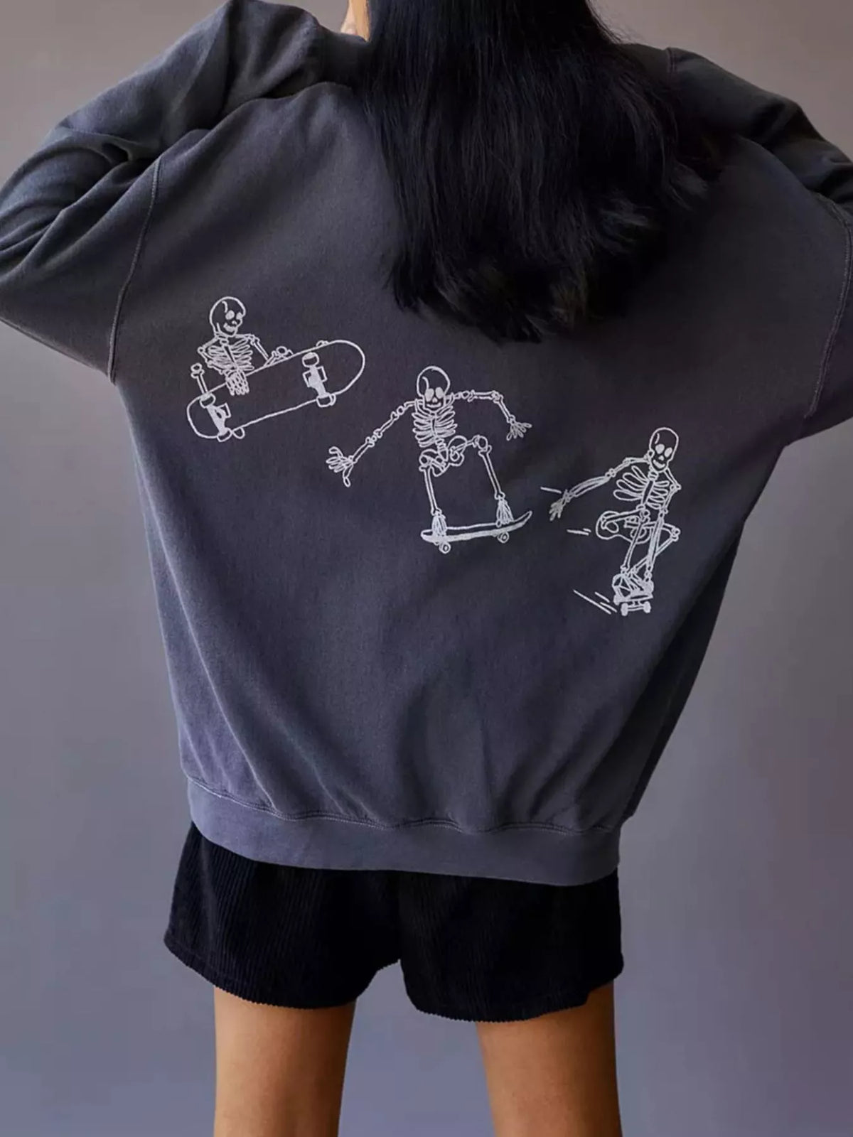 After Dark Skeleton Graphic Sweatshirt