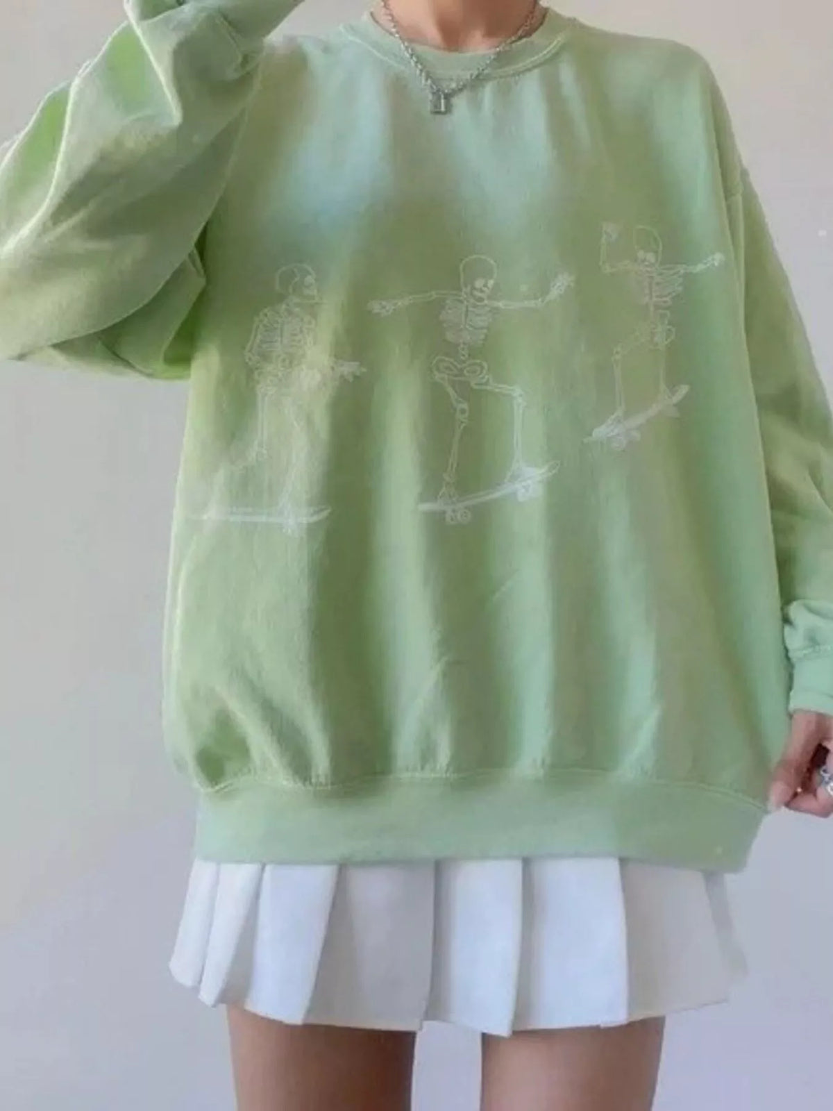 After Dark Skeleton Graphic Sweatshirt
