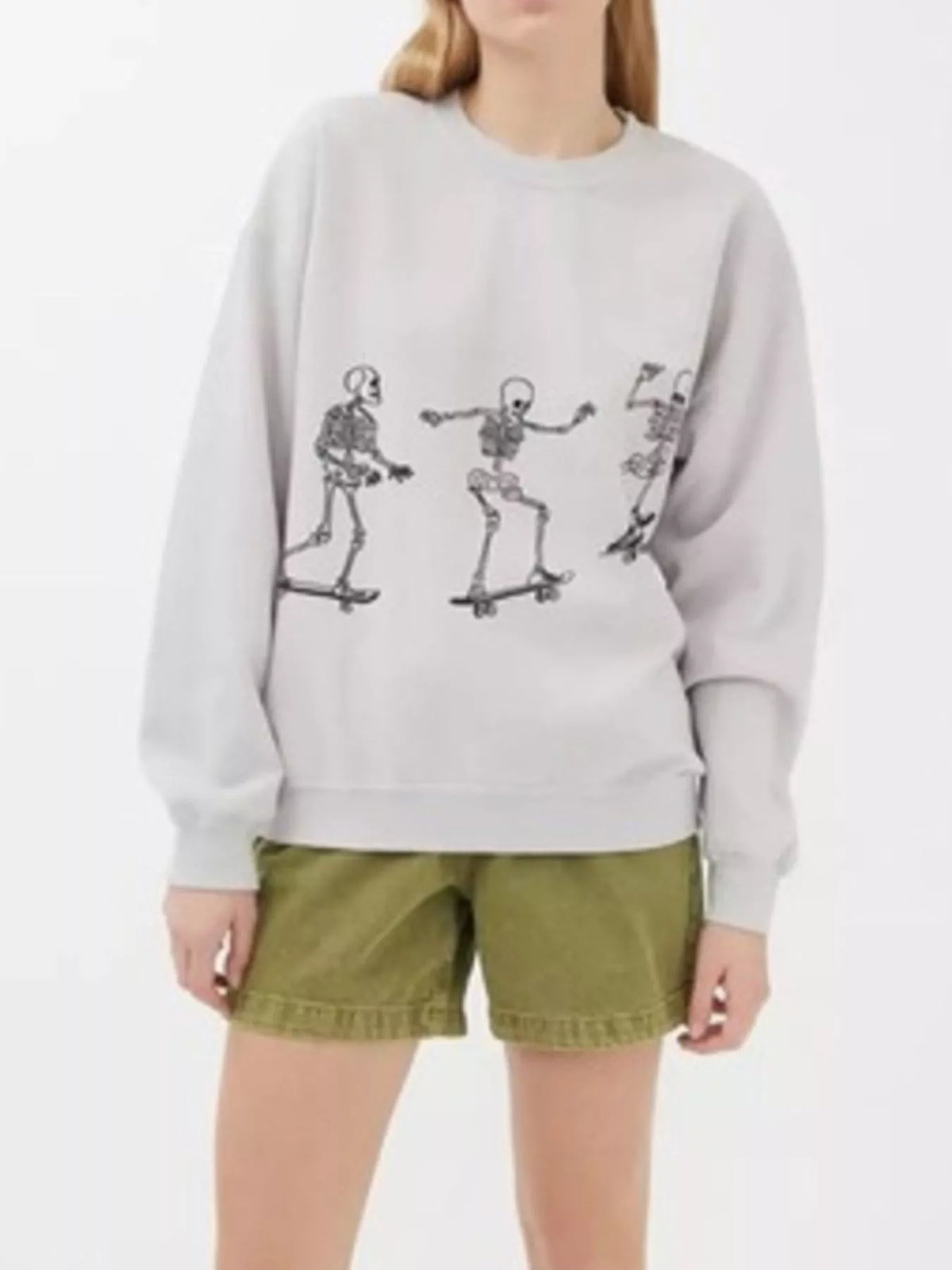 After Dark Skeleton Graphic Sweatshirt